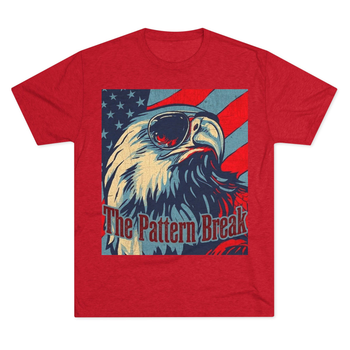 Eagle American Flag T-Shirt — "The Pattern Break" Patriotic Graphic Tee