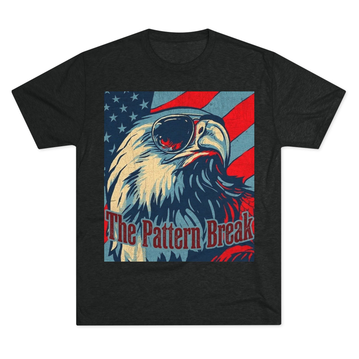 Eagle American Flag T-Shirt — "The Pattern Break" Patriotic Graphic Tee
