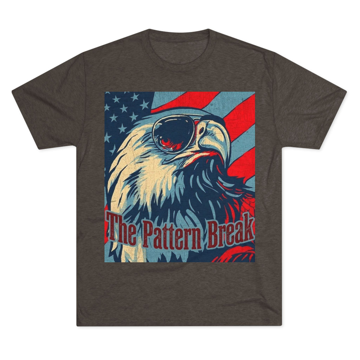 Eagle American Flag T-Shirt — "The Pattern Break" Patriotic Graphic Tee