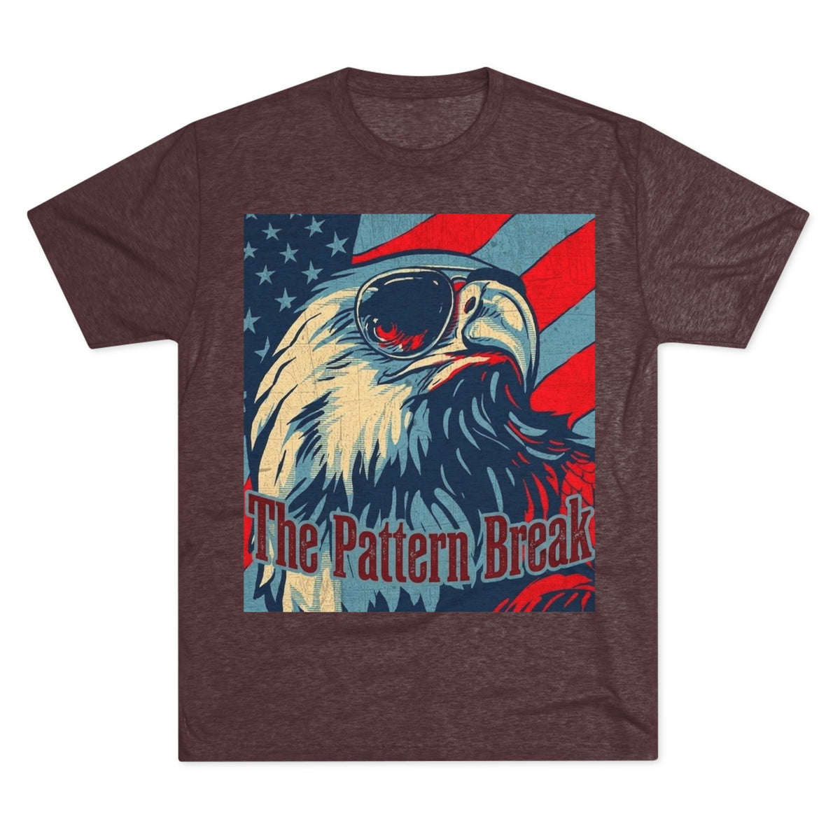 Eagle American Flag T-Shirt — "The Pattern Break" Patriotic Graphic Tee