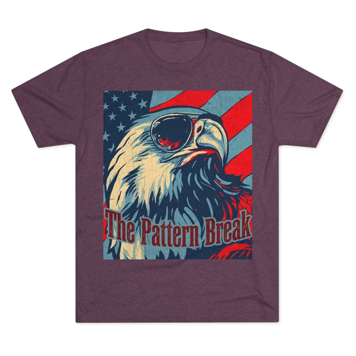 Eagle American Flag T-Shirt — "The Pattern Break" Patriotic Graphic Tee
