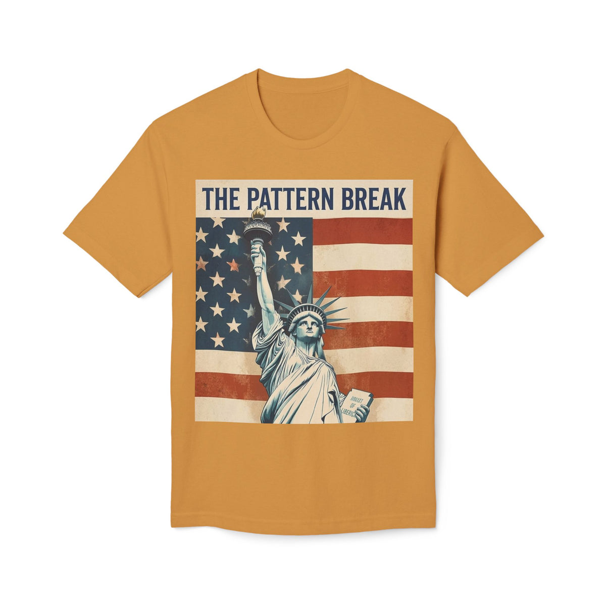 Statue of Liberty American Flag Vintage T-Shirt | Made in USA