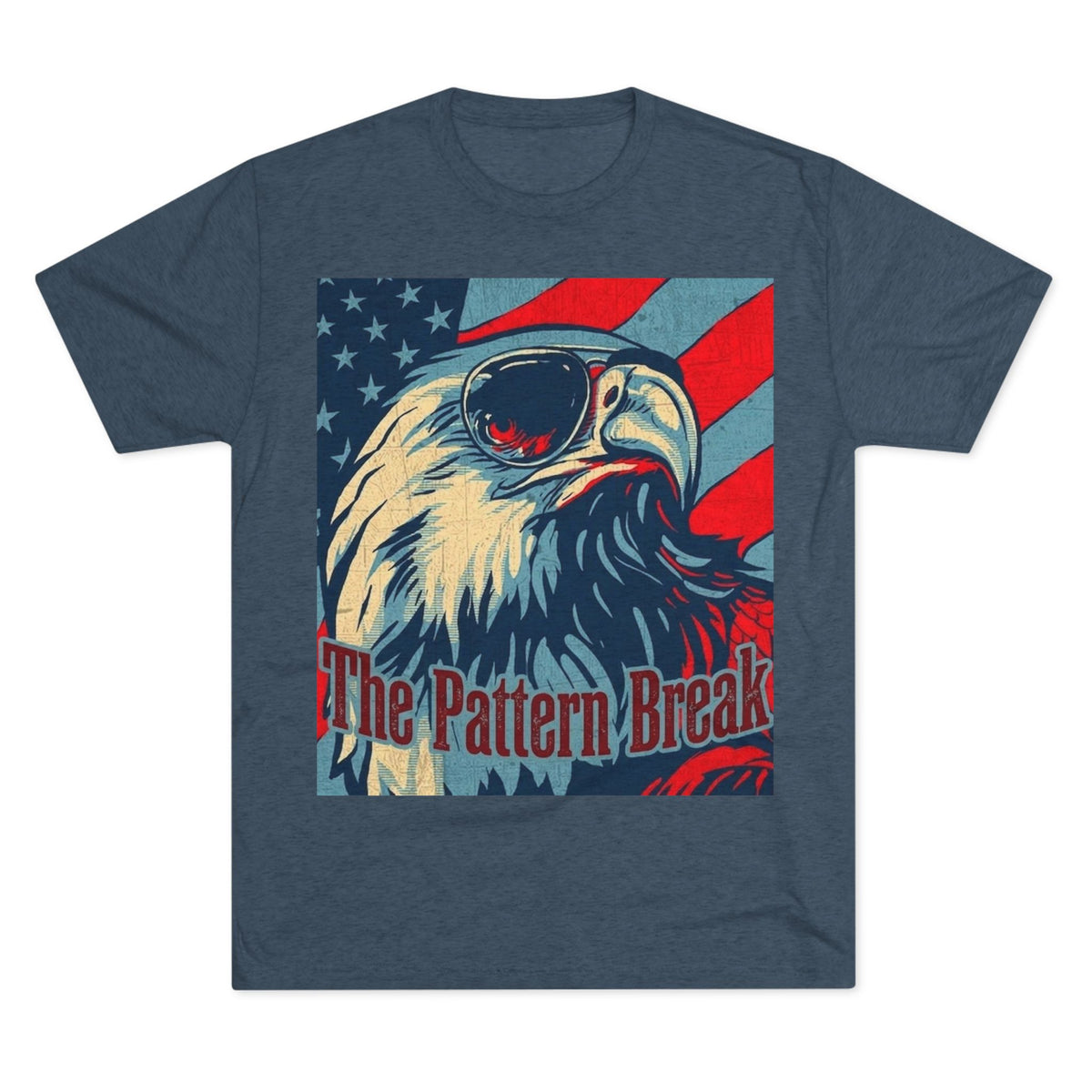 Eagle American Flag T-Shirt — "The Pattern Break" Patriotic Graphic Tee