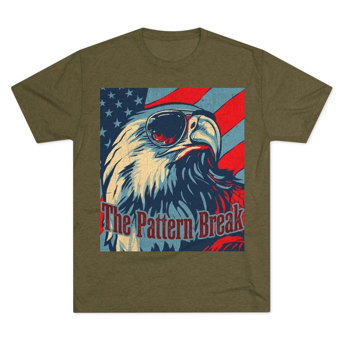 Eagle American Flag T-Shirt — "The Pattern Break" Patriotic Graphic Tee