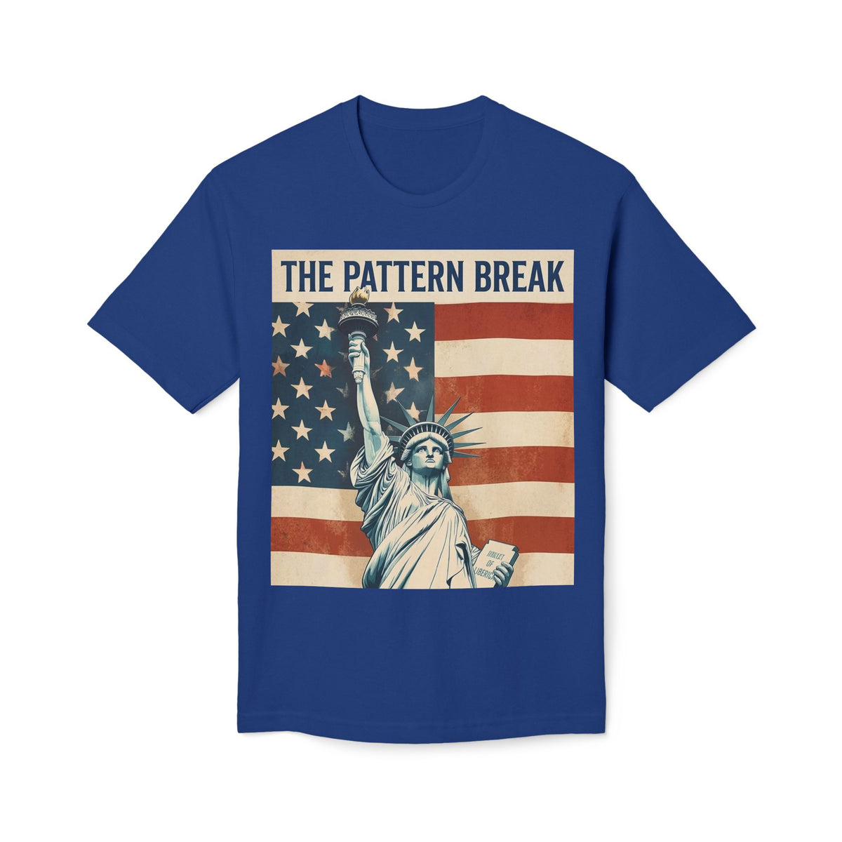 Statue of Liberty American Flag Vintage T-Shirt | Made in USA